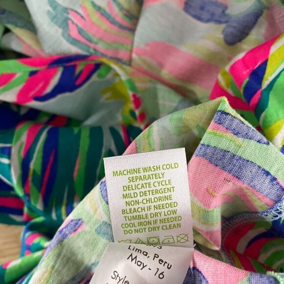 Lilly Pulitzer Marlowe Dress Multi Island Time Reduced Pima Cotton Women's Small - Picture 7 of 8
